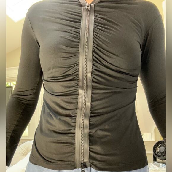 NWT LeSwim Ruched Rashie Size 8 Long Sleeve Rash Guard UPF 50+ Medium Le Swim - Picture 9 of 9